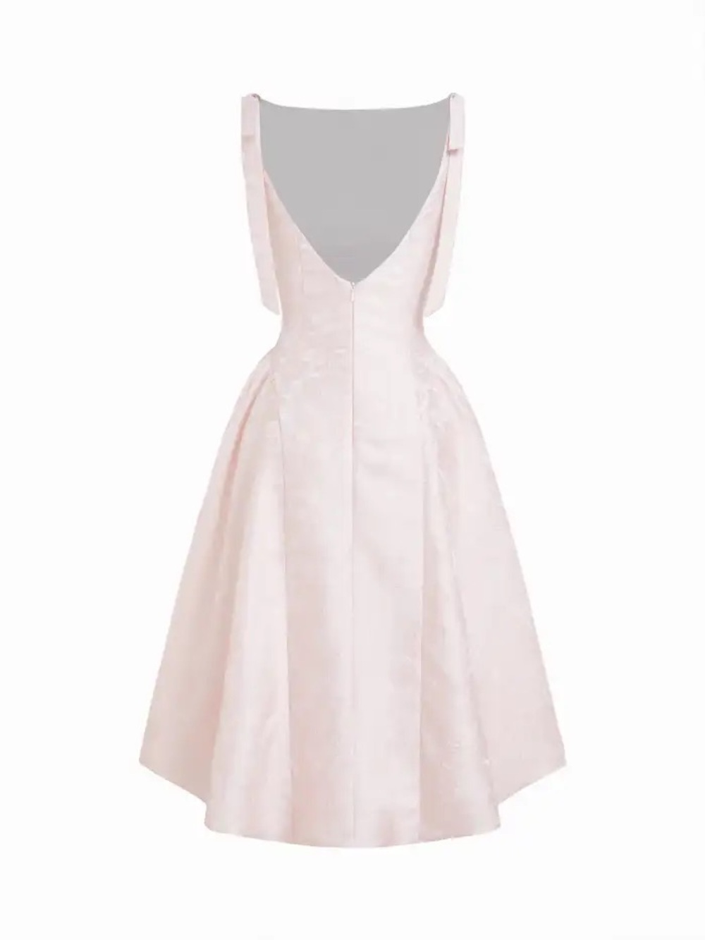 Cider Pale Pink Midi Dress with Shoulder Ties - Picture 7 of 11